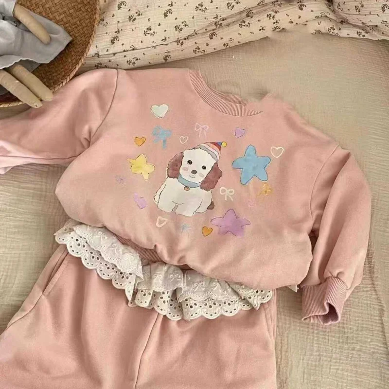 LYY-Korean Children's Clothing2024Autumn New Girls' Suit Children's Baby Girls' Western Style Cute Sweater Pants Two-Piece Suit
LYY-Korean Children's Clothing2024Autumn New Girls' Suit Children's Baby Girls' Western Style Cute Sweater Pants Two-Piece Suit