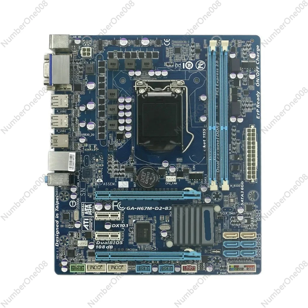 GA-H67M-D2-B3 Материнские платы LGA1155 SATA 6 Гбит/с Micro ATX H67M Б/У материнская плата 100% протестирована
GA-H67M-D2-B3 Материнские платы LGA1155 SATA 6 Гбит/с Micro ATX H67M Б/У материнская плата 100% протестирована