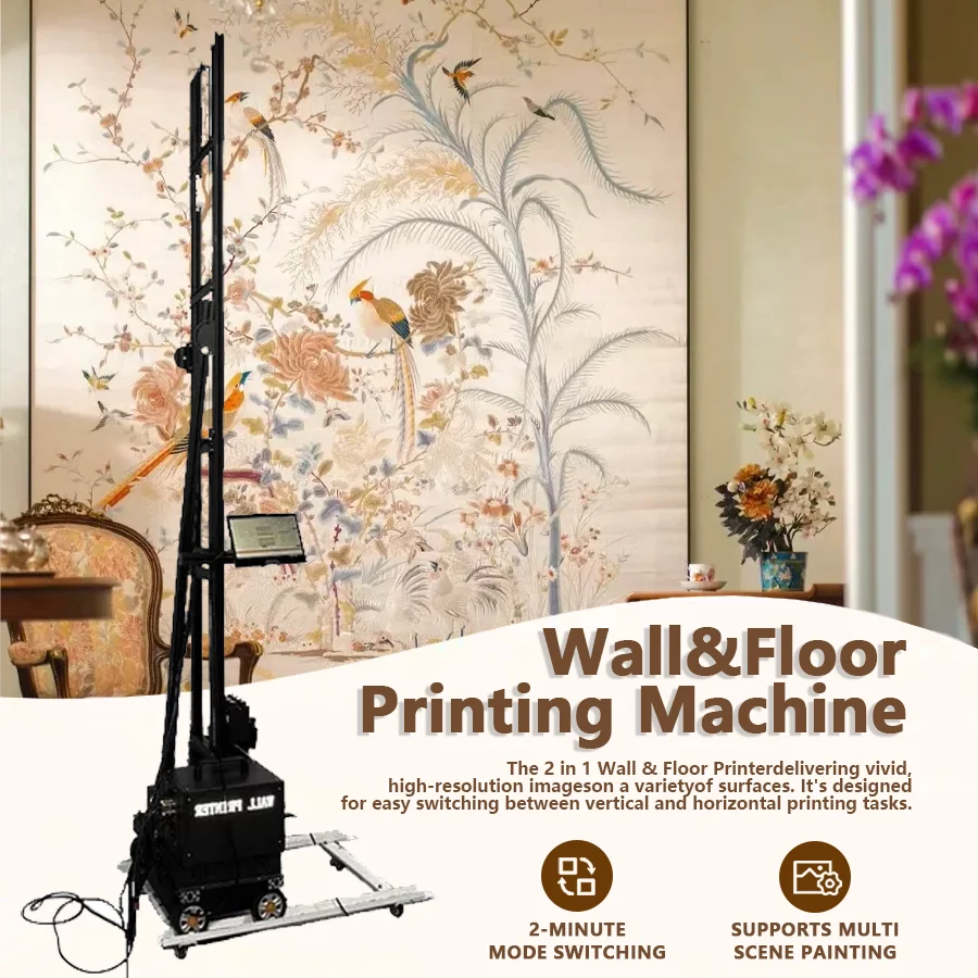 2in1 Wall Floor Printer Machine Portable UV Inkjet Printer 3.5M 3D Printing Height for Direct Print on Ceramic Glass Metal Tile
2in1 Wall Floor Printer Machine Portable UV Inkjet Printer 3.5M 3D Printing Height for Direct Print on Ceramic Glass Metal Tile