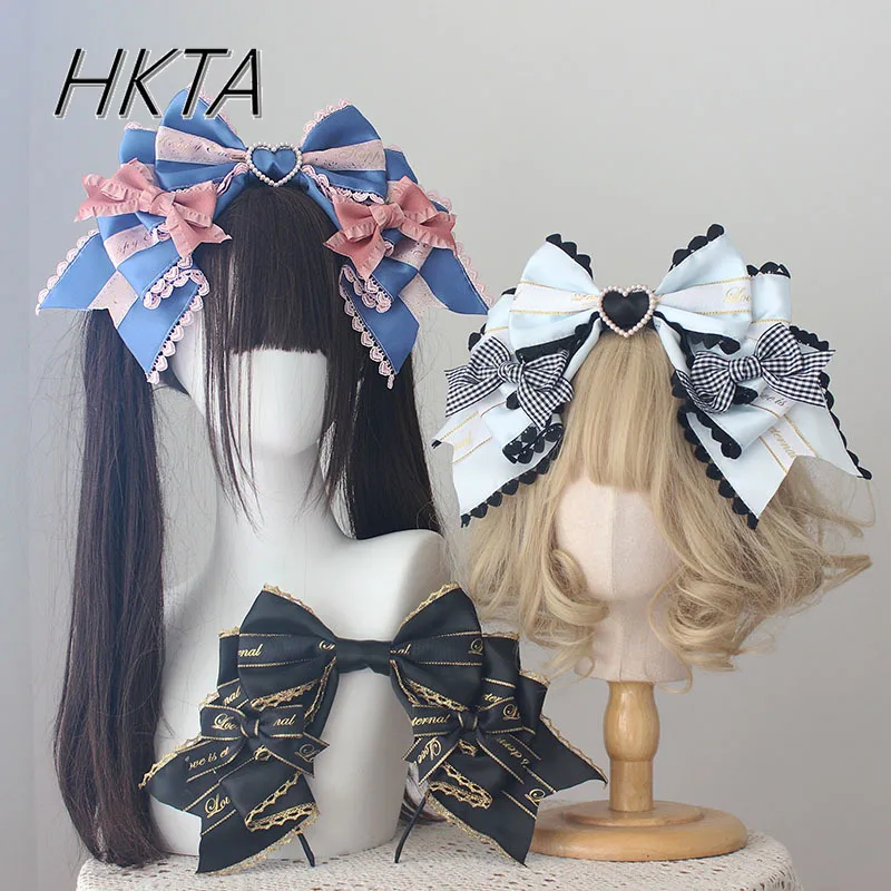 Kawaii Women Girls Clips Lolita Sweet Handmade Gorgeous Bow Headband Versatile Hair Clip KC Hairpin Hair Accessories Cosplay
Kawaii Women Girls Clips Lolita Sweet Handmade Gorgeous Bow Headband Versatile Hair Clip KC Hairpin Hair Accessories Cosplay