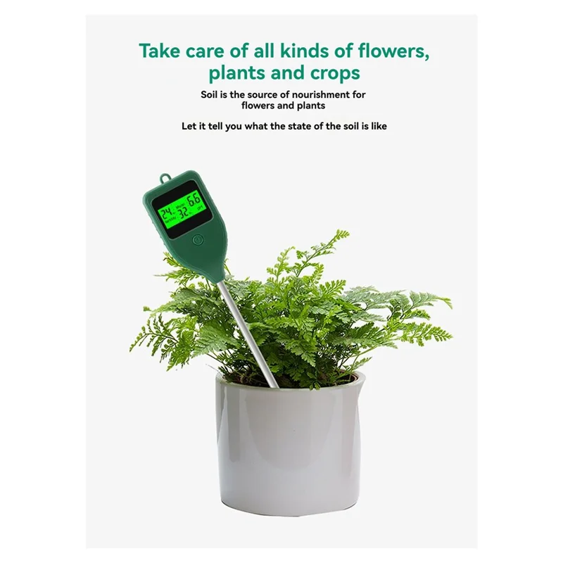 AA05 3 In 1 Digital LCD Display Soil PH Meter Soil Moisture Meter Farm Garden Fertility Tester Detector For Potted Garden
AA05 3 In 1 Digital LCD Display Soil PH Meter Soil Moisture Meter Farm Garden Fertility Tester Detector For Potted Garden