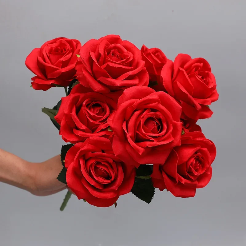 10/Bouquet Artificial Flower Rose Bunch Floral Peony Wedding Bride bouquet Home Decor Valentines Day Photo Props Peony
10/Bouquet Artificial Flower Rose Bunch Floral Peony Wedding Bride bouquet Home Decor Valentines Day Photo Props Peony