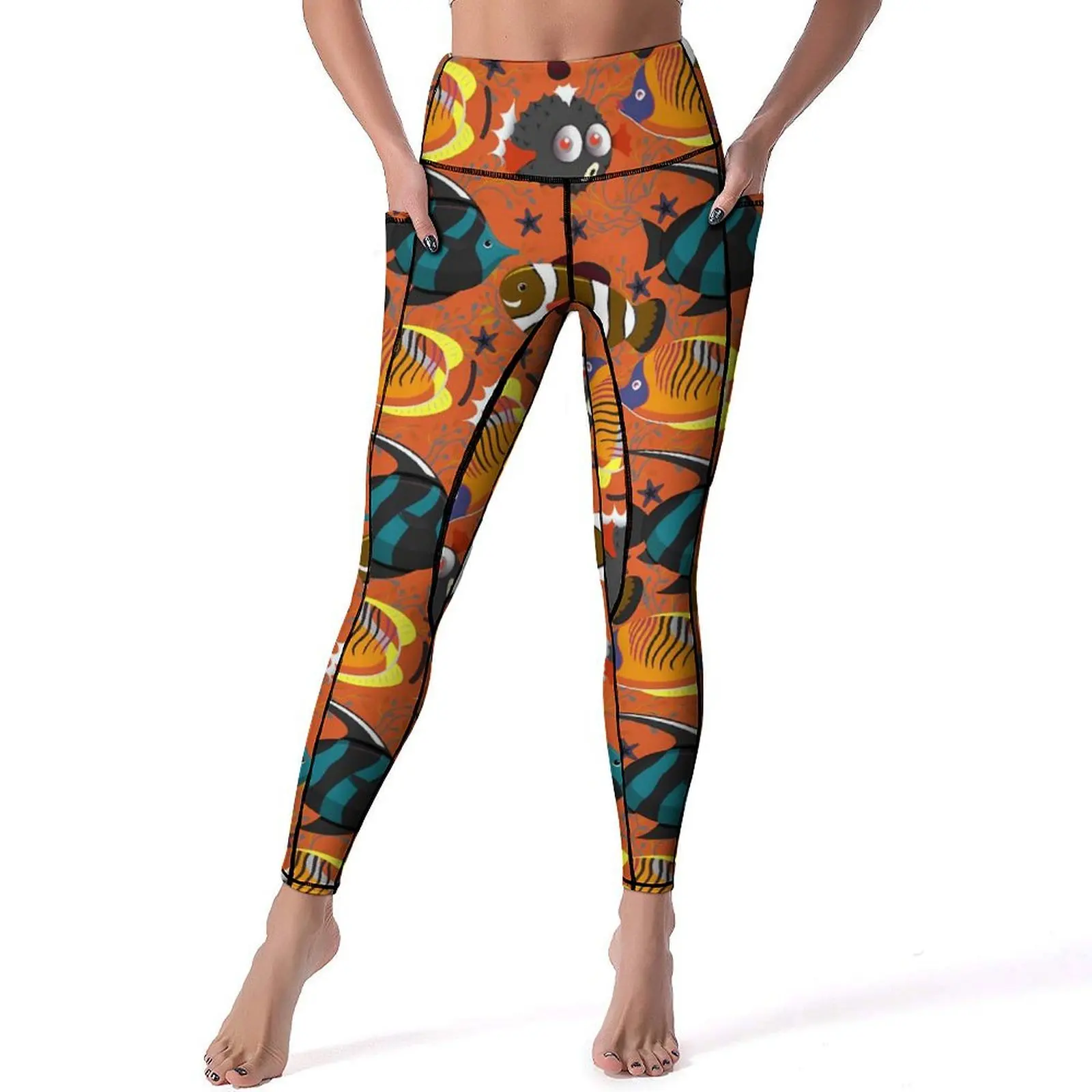 Colorful Sea Fish Yoga Pants Aquatic Animals Leggings Sexy High Waist Fashion Yoga Sports Tights Elastic Fitness Running Leggins
Colorful Sea Fish Yoga Pants Aquatic Animals Leggings Sexy High Waist Fashion Yoga Sports Tights Elastic Fitness Running Leggins