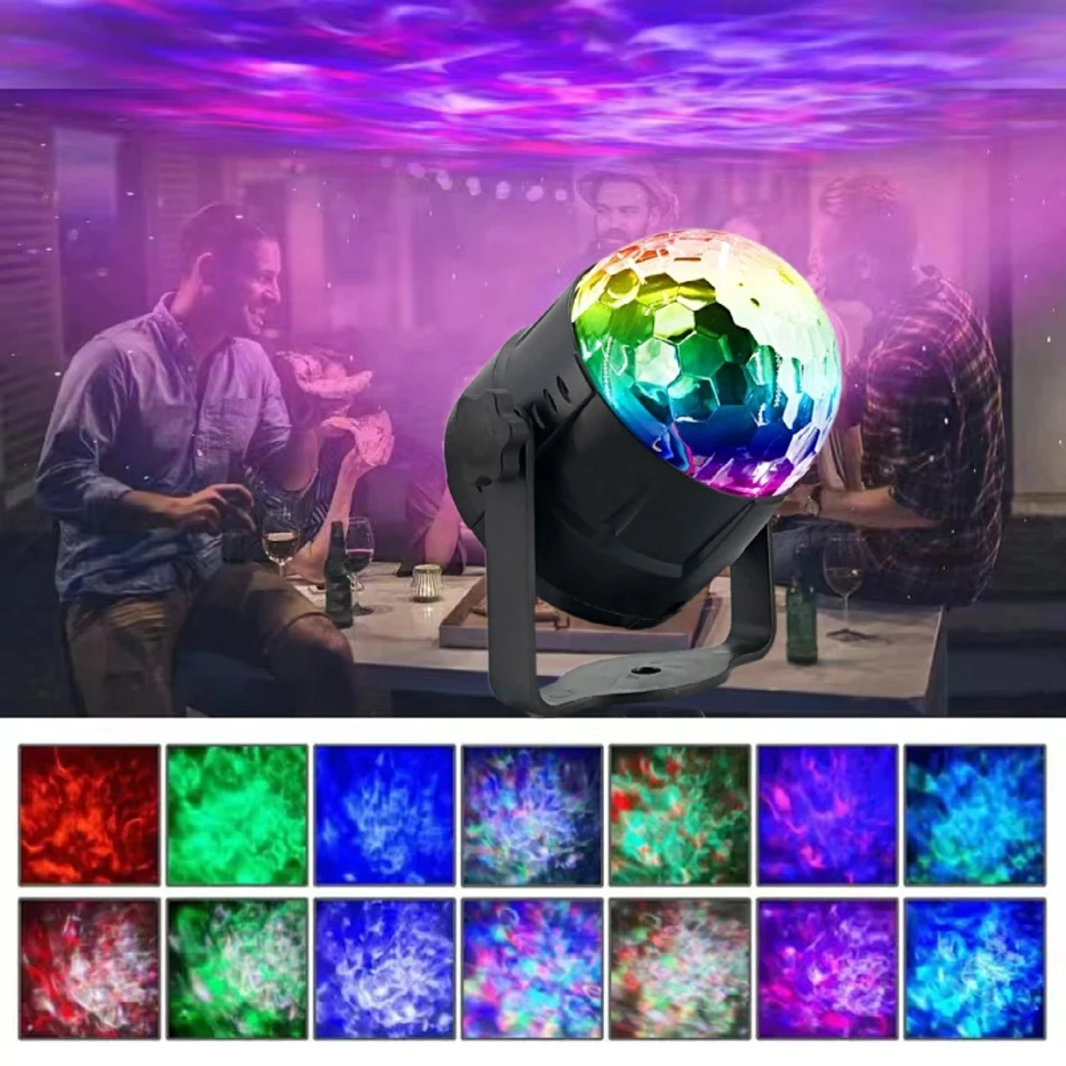 bracket magic ball water mark lamp 5v plug-in USB star lamp decorative atmosphere stage lamp laser flash night light
bracket magic ball water mark lamp 5v plug-in USB star lamp decorative atmosphere stage lamp laser flash night light