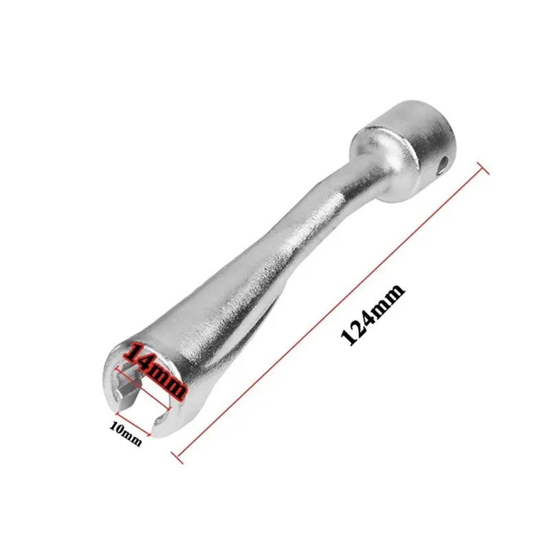 Diesel Injector Fuel Line Socket 1/2Inch Drive 14/17/19Mm Open End Wrench Fuel Injector Line Injection Socket 14Mm
Diesel Injector Fuel Line Socket 1/2Inch Drive 14/17/19Mm Open End Wrench Fuel Injector Line Injection Socket 14Mm