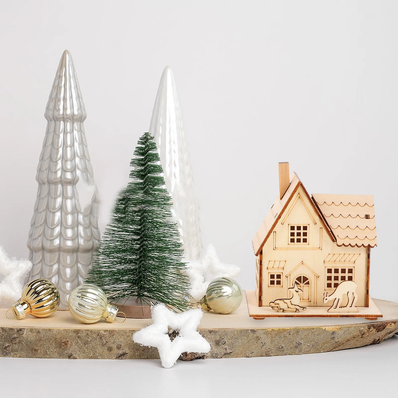 3Pcs Wood House Decor Luminous Christmas Ornament Mini Glowing Desktop Adornment Festival Scene Adornment Xmas Wood Ornament
3Pcs Wood House Decor Luminous Christmas Ornament Mini Glowing Desktop Adornment Festival Scene Adornment Xmas Wood Ornament