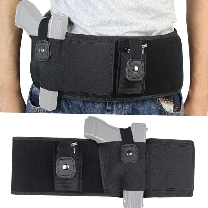Outdoor Hunting Belly Band Holster Neoprene Gun Holster Waist Hidden Carry Tactical for Glock 19 Beretta Pistol Revolver
Outdoor Hunting Belly Band Holster Neoprene Gun Holster Waist Hidden Carry Tactical for Glock 19 Beretta Pistol Revolver