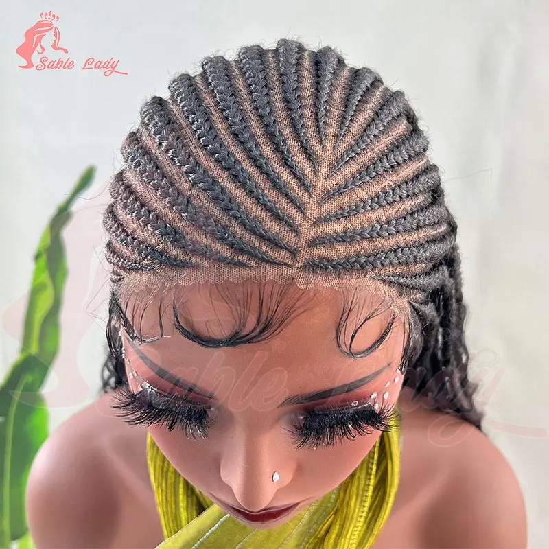 36'' Wear and Go Glueless Full Lace Front Braided Wigs Synthetic Boho Box Braids Wig with Curly Goddess Cornrows Pre Plucked Wig
36'' Wear and Go Glueless Full Lace Front Braided Wigs Synthetic Boho Box Braids Wig with Curly Goddess Cornrows Pre Plucked Wig