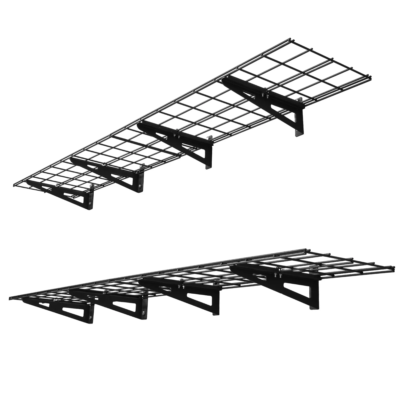 SucceBuy 12x72 in 2 Layer Wall Mounted Garage Shelving Holder 300lbs Per Shelf Floating Storage Metal Rack for Workshop Home
SucceBuy 12x72 in 2 Layer Wall Mounted Garage Shelving Holder 300lbs Per Shelf Floating Storage Metal Rack for Workshop Home