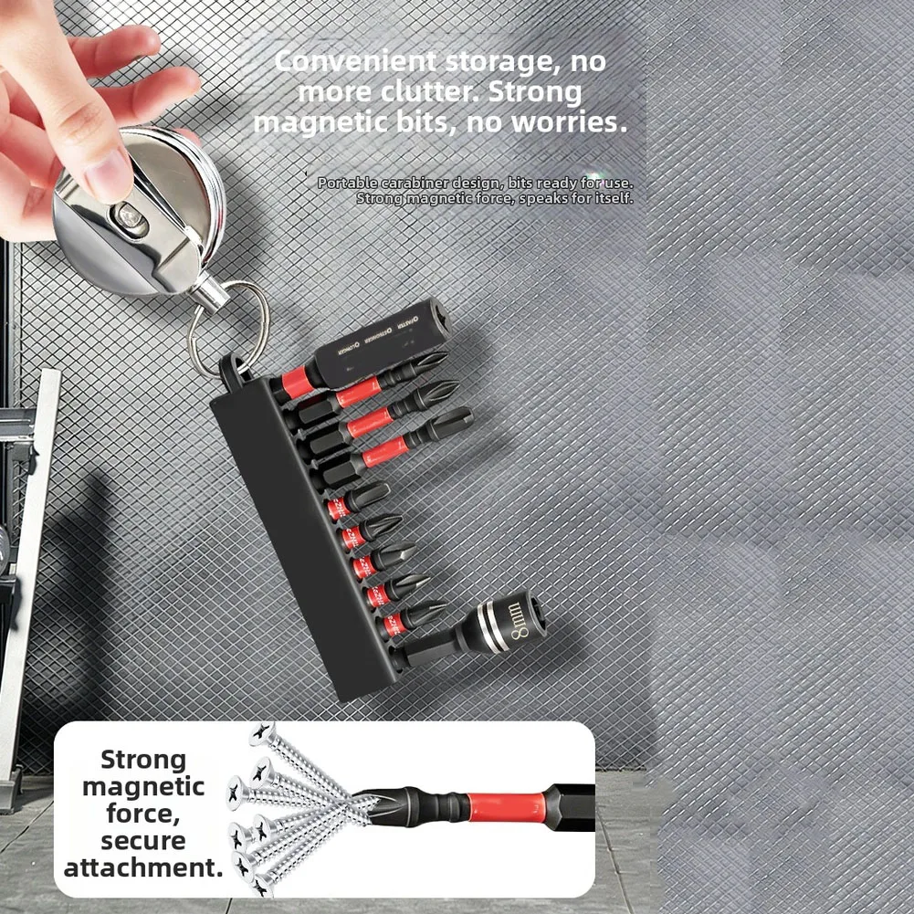 Magnetic Socket Extension Rod with Telescoping Function and Carabiner Mount for Cross Hex Slotted Bit Compatibility
Magnetic Socket Extension Rod with Telescoping Function and Carabiner Mount for Cross Hex Slotted Bit Compatibility