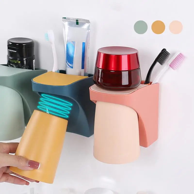 Wall Mount Magnetic Bathroom Gargle Toothbrush Cup Holder Anti-dust Draining Mug Bathroom Cup Family Lover Toothbrushing Cup
Wall Mount Magnetic Bathroom Gargle Toothbrush Cup Holder Anti-dust Draining Mug Bathroom Cup Family Lover Toothbrushing Cup