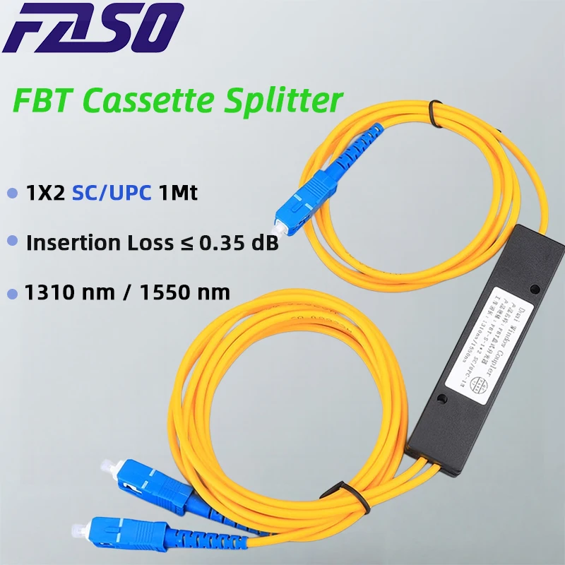 FASO 1X2 FBT 3.0mm 1m SC/UPC Fiber Optic Splitter SM Single Mode G652D Fiber Cassette Splitter FTTH Fiber Optical Splitter New
FASO 1X2 FBT 3.0mm 1m SC/UPC Fiber Optic Splitter SM Single Mode G652D Fiber Cassette Splitter FTTH Fiber Optical Splitter New