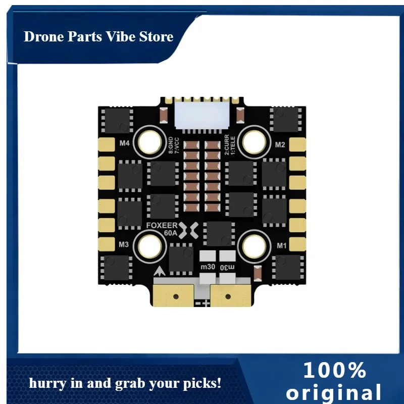 APFoxeer Reaper F4 Mini 128K 4in1 BL32 60A ESC BLHeli32 DC 9V~40V 3-8S Lipo DShot150/300/600/1200 20*20mm M3 For FPV Racing Dron
APFoxeer Reaper F4 Mini 128K 4in1 BL32 60A ESC BLHeli32 DC 9V~40V 3-8S Lipo DShot150/300/600/1200 20*20mm M3 For FPV Racing Dron
