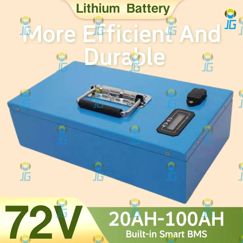 Air fast transportation New Full Capacity Power 18650 Lithium Battery 72V 20AH-100AH Lithium Battery Pack Suitable for 250-2000W
Air fast transportation New Full Capacity Power 18650 Lithium Battery 72V 20AH-100AH Lithium Battery Pack Suitable for 250-2000W
