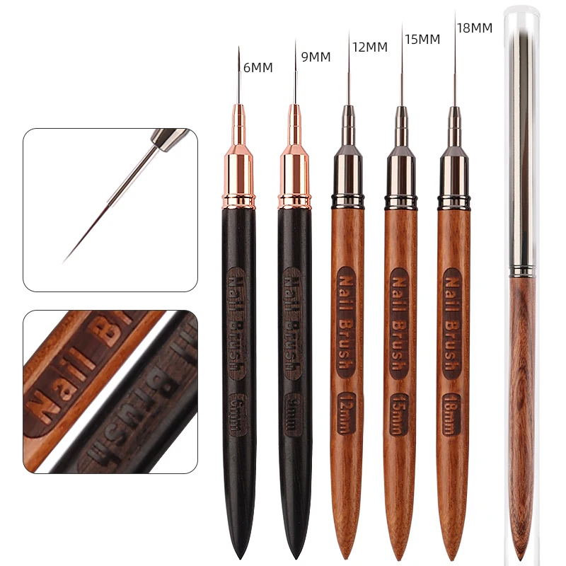 Sweet-Z New 5pcs Liner Brush Details Nail Brush Sandalwood Handle Nail Salon Nail Art Tool Nails supplies For manicure Wholesale
Sweet-Z New 5pcs Liner Brush Details Nail Brush Sandalwood Handle Nail Salon Nail Art Tool Nails supplies For manicure Wholesale