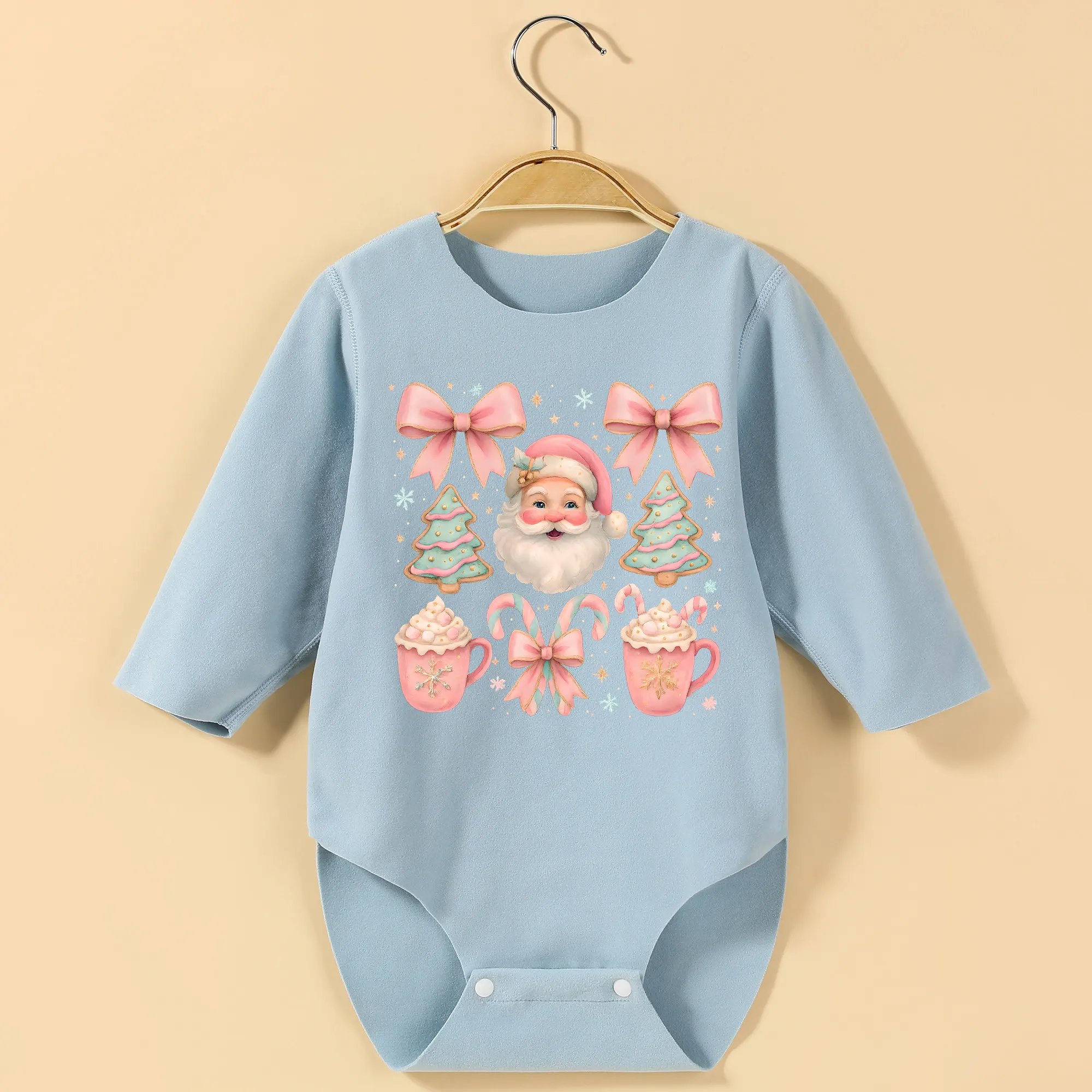 HOHOHO Merry Christmas Baby Long Sleeves Bodysuit Exquisite Print Onesie for Height 60-90CM Baby Cloths Comfortable Jumpsuit
HOHOHO Merry Christmas Baby Long Sleeves Bodysuit Exquisite Print Onesie for Height 60-90CM Baby Cloths Comfortable Jumpsuit