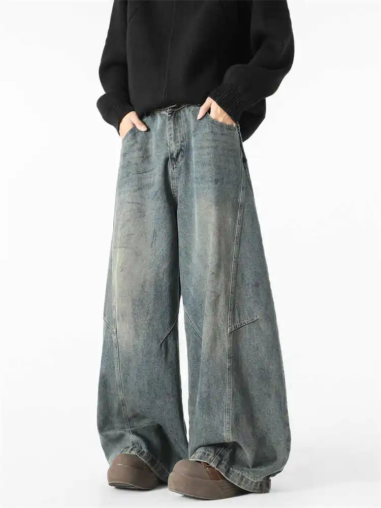 American High Waist Straight Jeans Leg Waist Loose Wide Leg Women's Y2K Washed Boyfriend Versatile Casual Denim Pant 2025
American High Waist Straight Jeans Leg Waist Loose Wide Leg Women's Y2K Washed Boyfriend Versatile Casual Denim Pant 2025