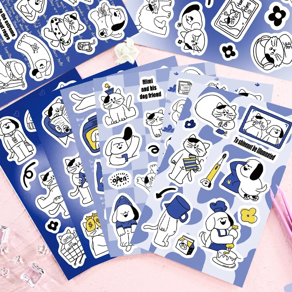 8pcs A Set Cartoon Cats and Dogs Daily Goo Card Stickers DIY Handbook Phone Case Decoration Korean Style
8pcs A Set Cartoon Cats and Dogs Daily Goo Card Stickers DIY Handbook Phone Case Decoration Korean Style