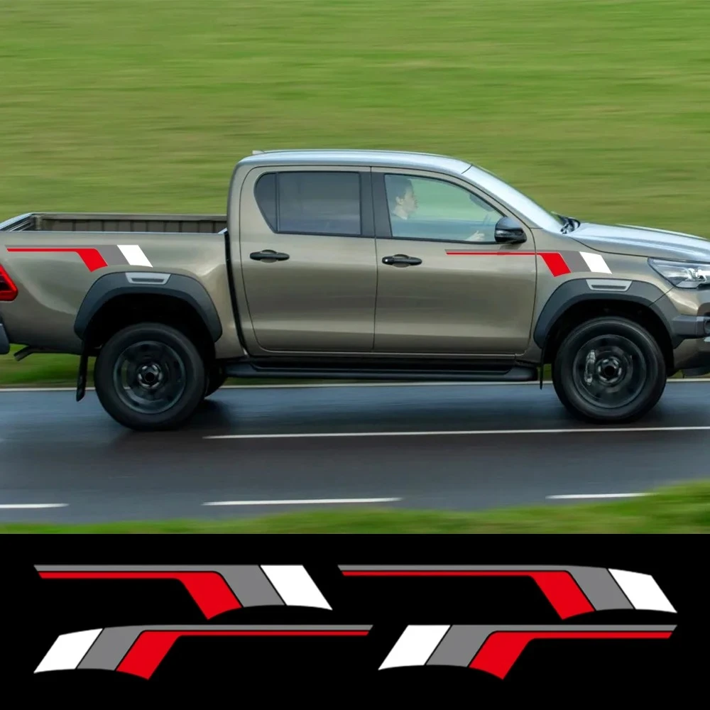 Car Door Side Stripes Stickers Racing Sport Decor Vinyl Decals For Toyota Hilux Revo Vigo Rocco SR5 Auto Body Decor Accessories
Car Door Side Stripes Stickers Racing Sport Decor Vinyl Decals For Toyota Hilux Revo Vigo Rocco SR5 Auto Body Decor Accessories