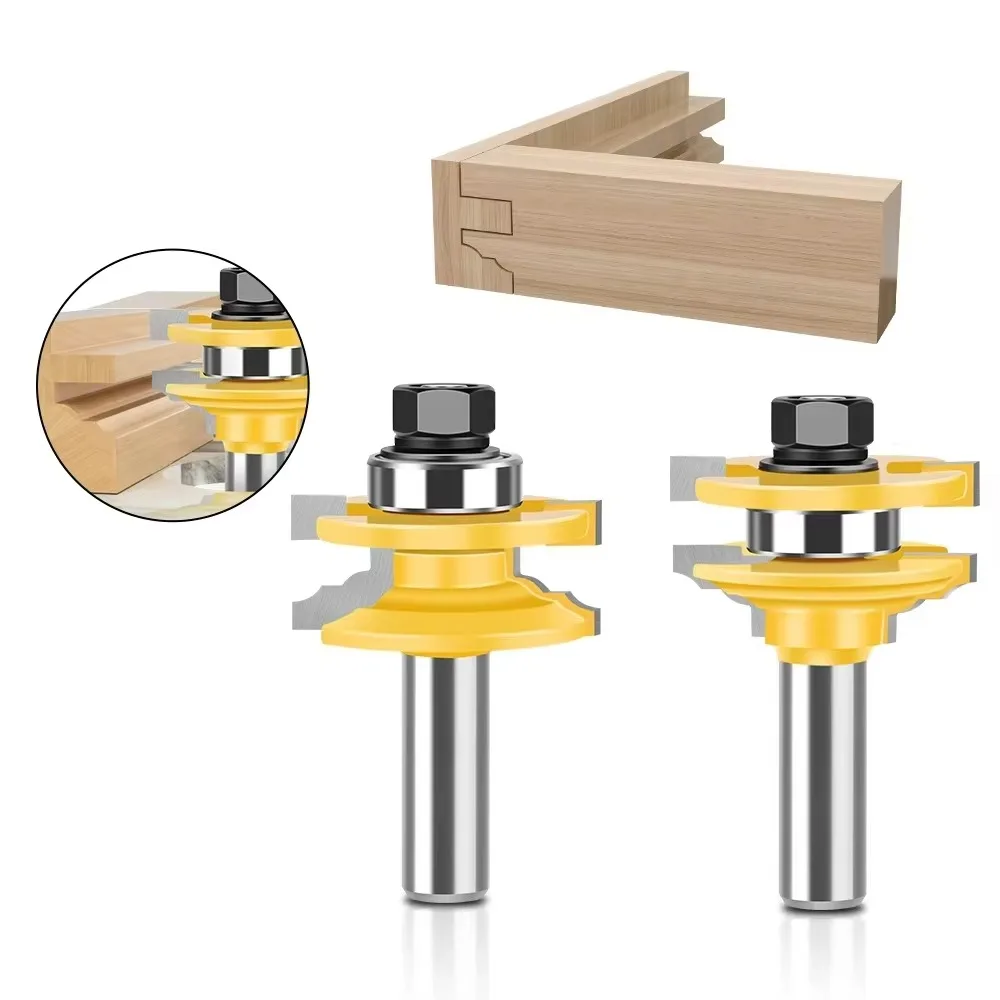 2PCS 12mm 1/2"Shank Frame Tenon Router Bit Woodworking Router Bit Cabinet Door Panel Router Bit Door and Window Tenon Cutter
2PCS 12mm 1/2"Shank Frame Tenon Router Bit Woodworking Router Bit Cabinet Door Panel Router Bit Door and Window Tenon Cutter