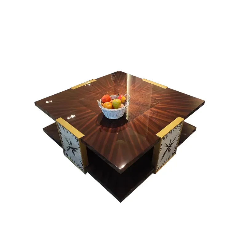 Square coffee table Italian light luxury painting process natural
Square coffee table Italian light luxury painting process natural