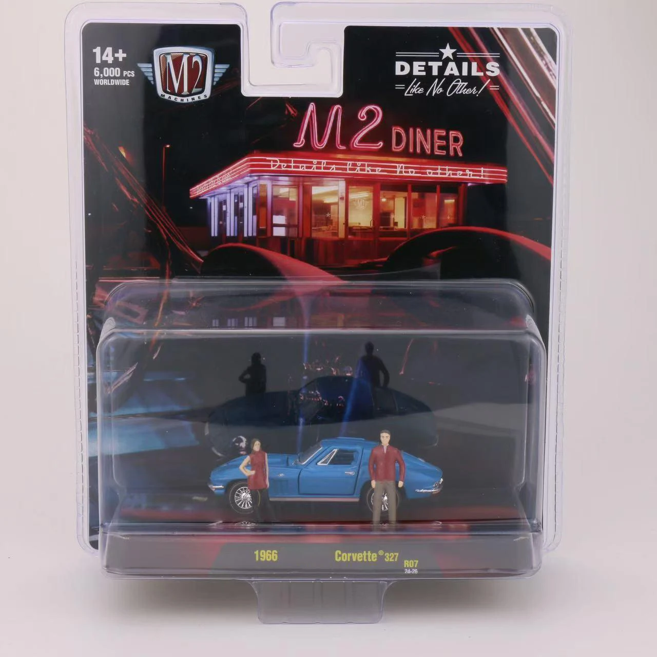 M2 machines 1/64 1966 Corvette 327 r07 blue Die-cast alloy car model collection display child gift
M2 machines 1/64 1966 Corvette 327 r07 blue Die-cast alloy car model collection display child gift