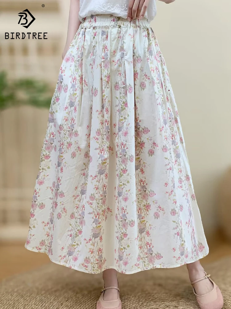 New 2026 Summer Women Cotton Skirt, Elastic Waist Floral Print, Mori Girl OL French Age Reduction Loose A-line Skirt B65593CC
New 2026 Summer Women Cotton Skirt, Elastic Waist Floral Print, Mori Girl OL French Age Reduction Loose A-line Skirt B65593CC