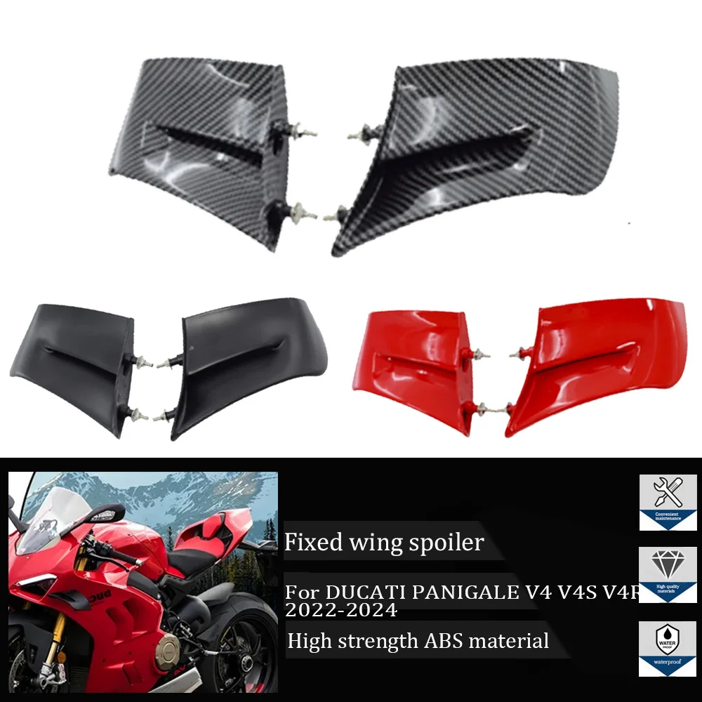 For DUCATI Panigale V4 V4S V4R 2022-2024 Motorcycle Fairing Kit Modified Spoiler Accessories Side Panel Aerodynamics Fixed Wing
For DUCATI Panigale V4 V4S V4R 2022-2024 Motorcycle Fairing Kit Modified Spoiler Accessories Side Panel Aerodynamics Fixed Wing