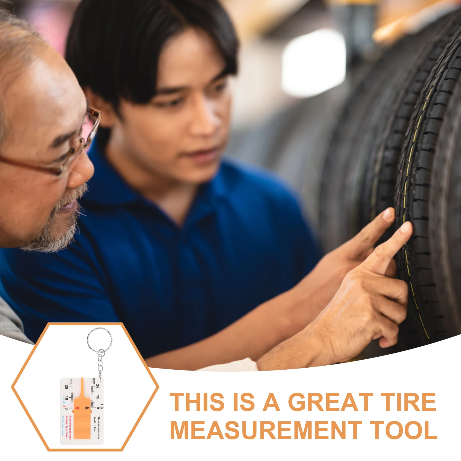 5Pcs Tire Depth Gauge Tool Sturdy Buckle Design for Accurate Tread Measurement Keychain Compatible Mechanic Essential
5Pcs Tire Depth Gauge Tool Sturdy Buckle Design for Accurate Tread Measurement Keychain Compatible Mechanic Essential