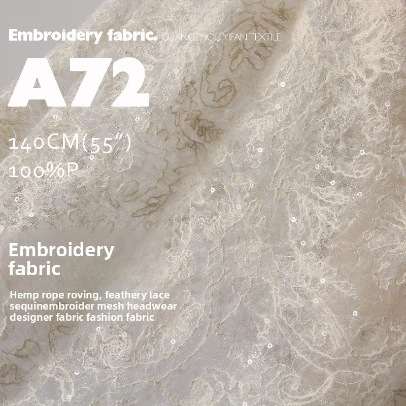 Soft Lace Mesh Perspective Embroidered Fabric for Clothing Design Veil Decoration Cloth Diy By The Yard Sewing Material Fabrics
Soft Lace Mesh Perspective Embroidered Fabric for Clothing Design Veil Decoration Cloth Diy By The Yard Sewing Material Fabrics
