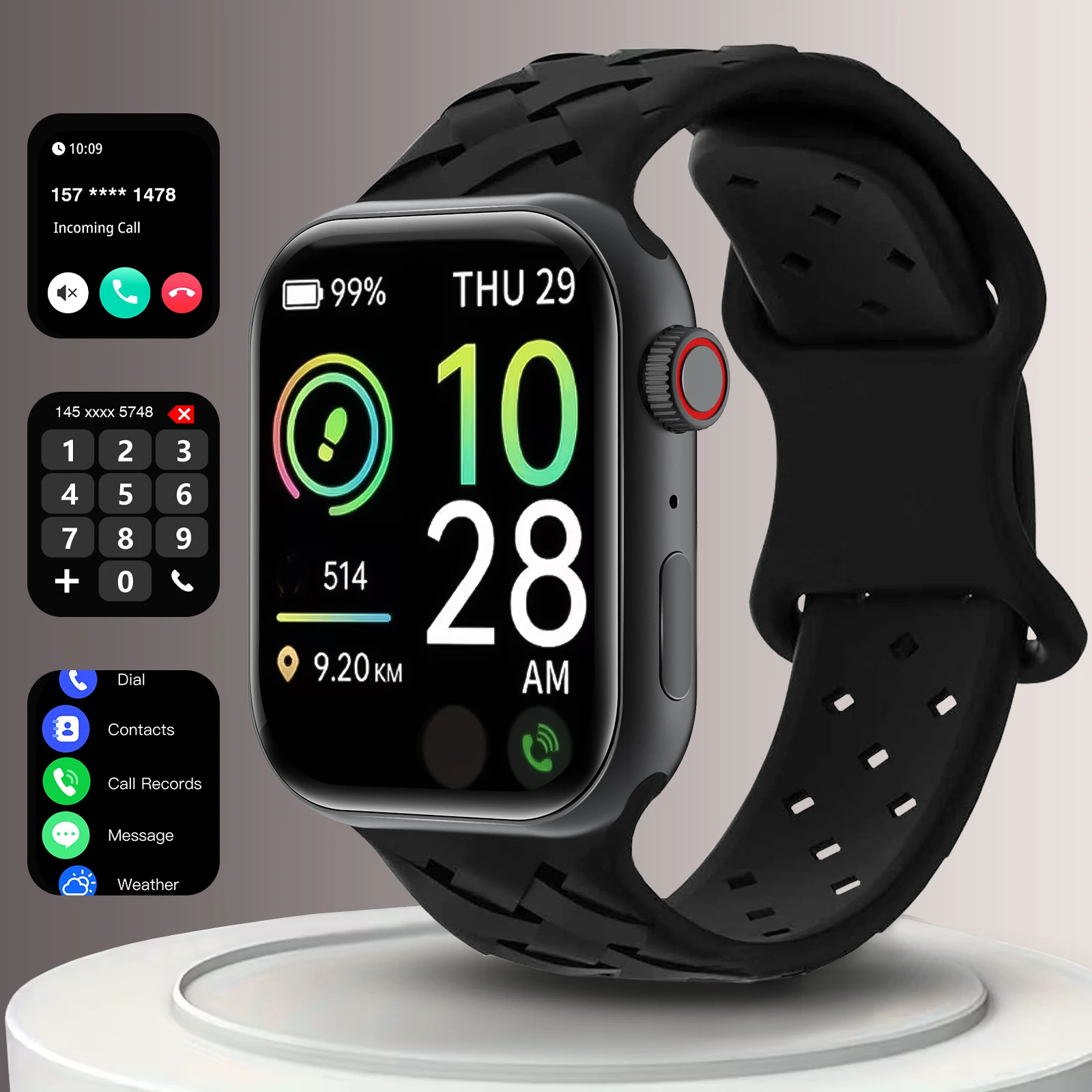 Latest Smart Watch, HD Touchscreen, with Call Reminder,Multi Sports Mode,Calendar,Weather Forecast,Alarm Reminder and More Functions,For IPhone & Android,Valentine'S Day/Christmas/New Year/Birthday Watch Gift, Suitable for Family, Friends
Latest Smart Watch, HD Touchscreen, with Call Reminder,Multi Sports Mode,Calendar,Weather Forecast,Alarm Reminder and More Functions,For IPhone & Android,Valentine'S Day/Christmas/New Year/Birthday Watch Gift, Suitable for Family, Friends