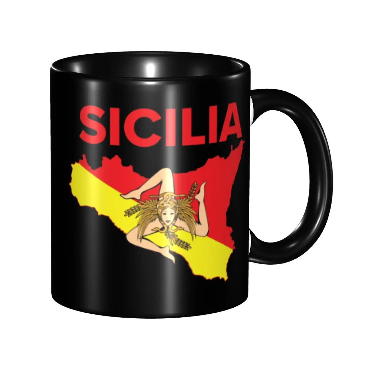 Custom Map Of Sicily Trinacria Coffee Mug DIY Sicilian Pride Ceramic Milk Tea Cup
Custom Map Of Sicily Trinacria Coffee Mug DIY Sicilian Pride Ceramic Milk Tea Cup