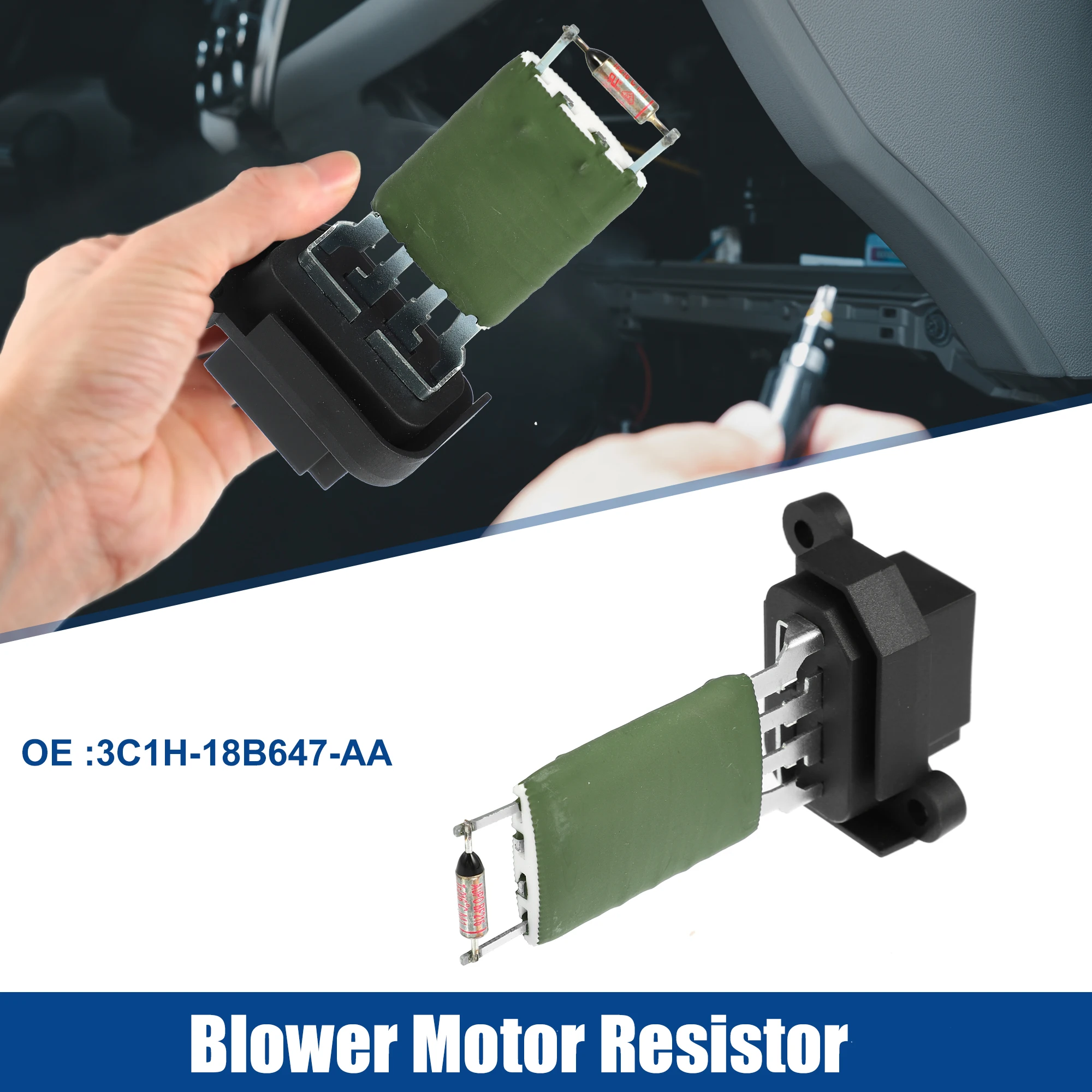 X Autohaux Car HVAC Blower Motor Resistor Heater for Ford Transit Mk4 Minibus for Ford Transit Mk5 Van 3C1H-18B647-AA
X Autohaux Car HVAC Blower Motor Resistor Heater for Ford Transit Mk4 Minibus for Ford Transit Mk5 Van 3C1H-18B647-AA