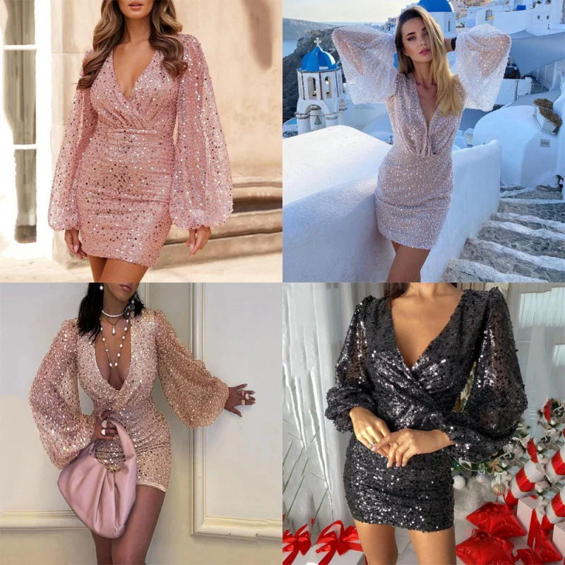 2024 New-Border European and American Women's Clothing Dress Long SleeveSequins Waist Skirt
2024 New-Border European and American Women's Clothing Dress Long SleeveSequins Waist Skirt
