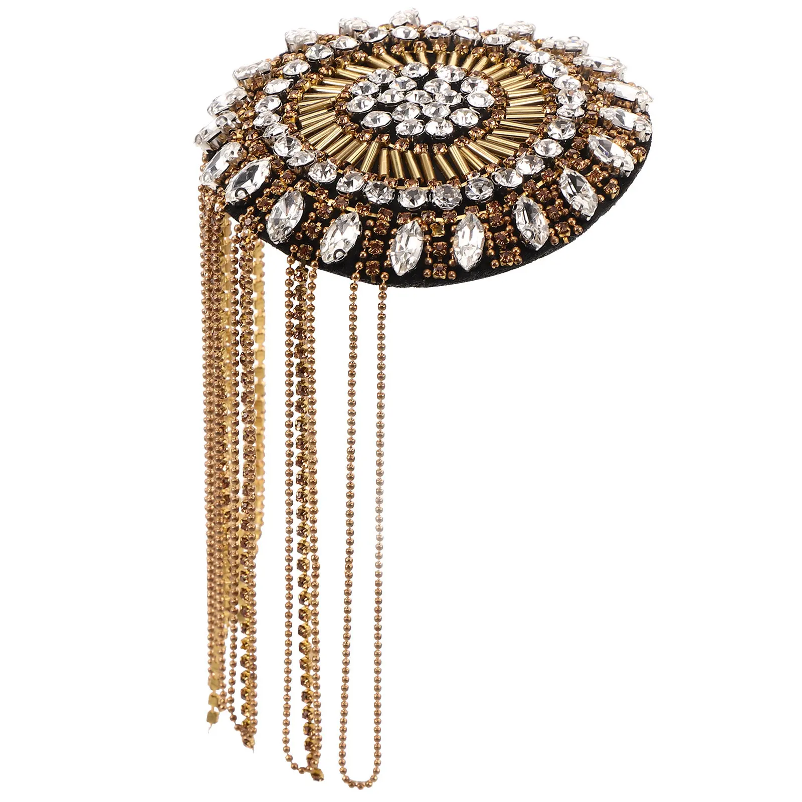 Длинная цепочка-эполет с бусинами и кисточками для декора одежды, сумок, курток, аксессуар для костюмов и рукоделия
Длинная цепочка-эполет с бусинами и кисточками для декора одежды, сумок, курток, аксессуар для костюмов и рукоделия