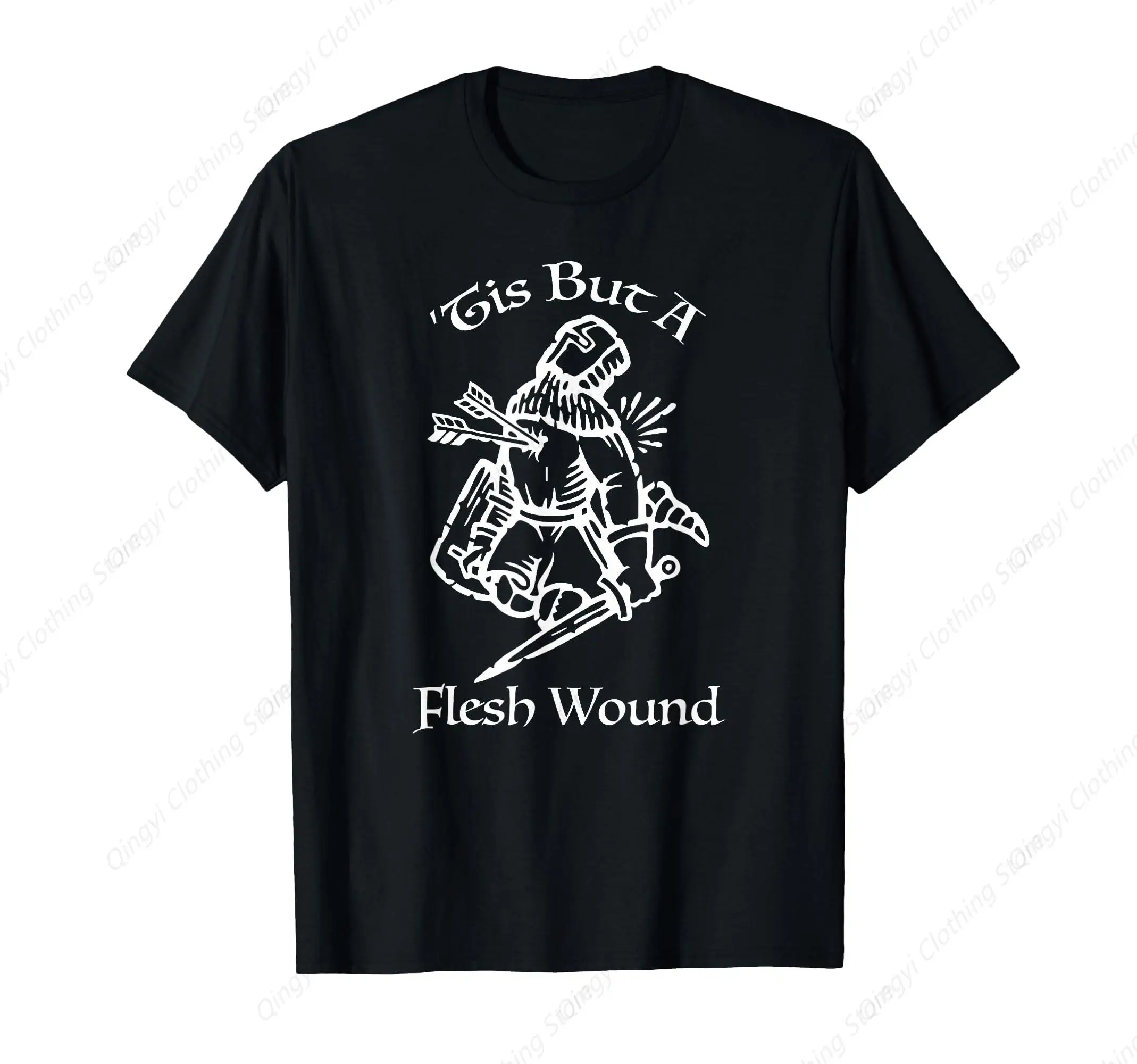 Fun Tis But A Flesh Wow Funny Medieval Knight T-Shirt
Fun Tis But A Flesh Wow Funny Medieval Knight T-Shirt