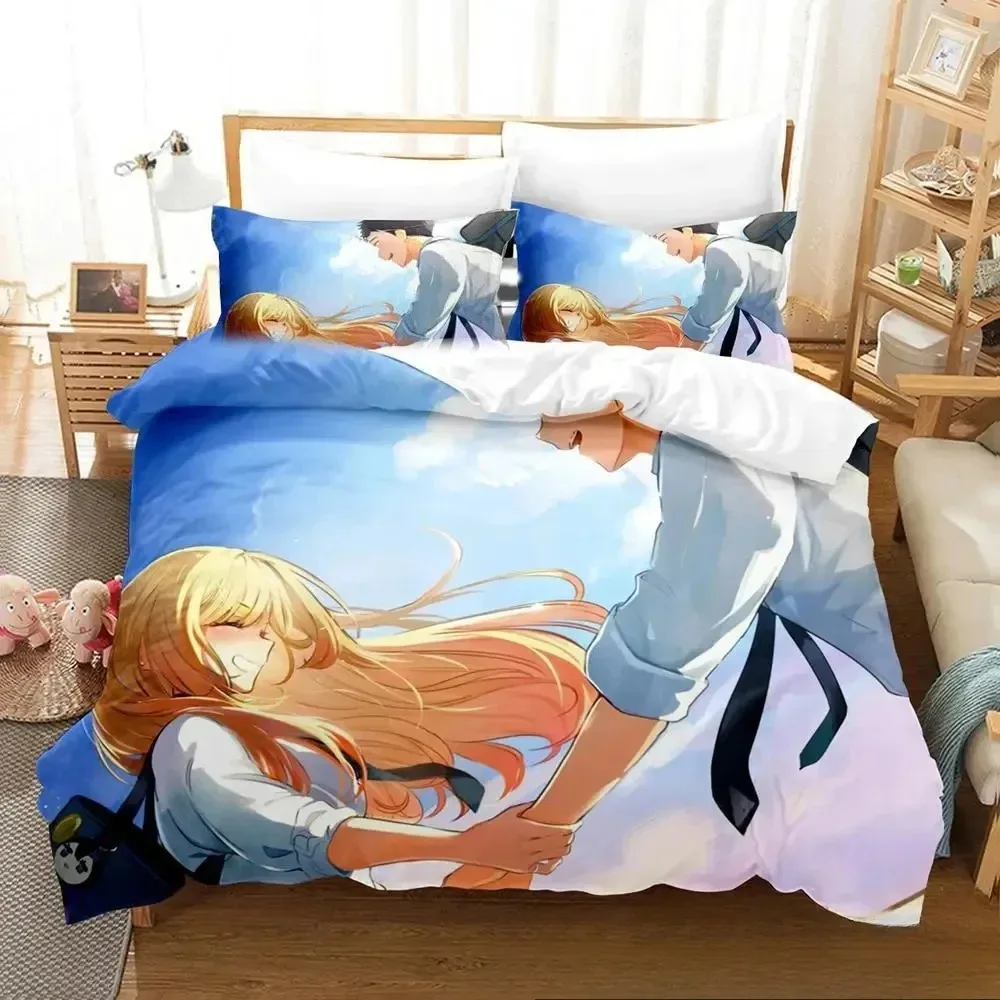 Anime My Dress-Up Darling Bedding Set Single Twin Full Queen King Size Bed Set Adult Kid Bedroom Duvet Cover Sets Home Textiles
Anime My Dress-Up Darling Bedding Set Single Twin Full Queen King Size Bed Set Adult Kid Bedroom Duvet Cover Sets Home Textiles