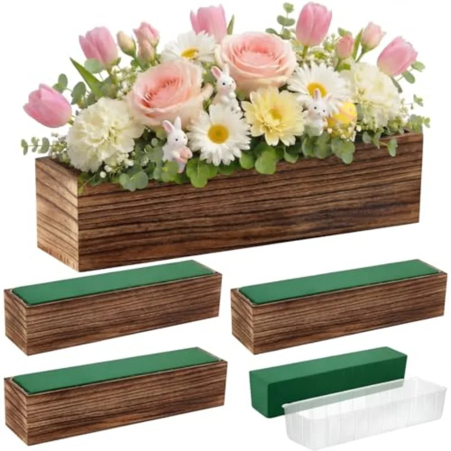 Set Wood Boxes for Centerpieces x Rectangle Wooden Planter Box Rustic Wood Planter with Removable Plastic Liner Floral Foam Blo
Set Wood Boxes for Centerpieces x Rectangle Wooden Planter Box Rustic Wood Planter with Removable Plastic Liner Floral Foam Blo