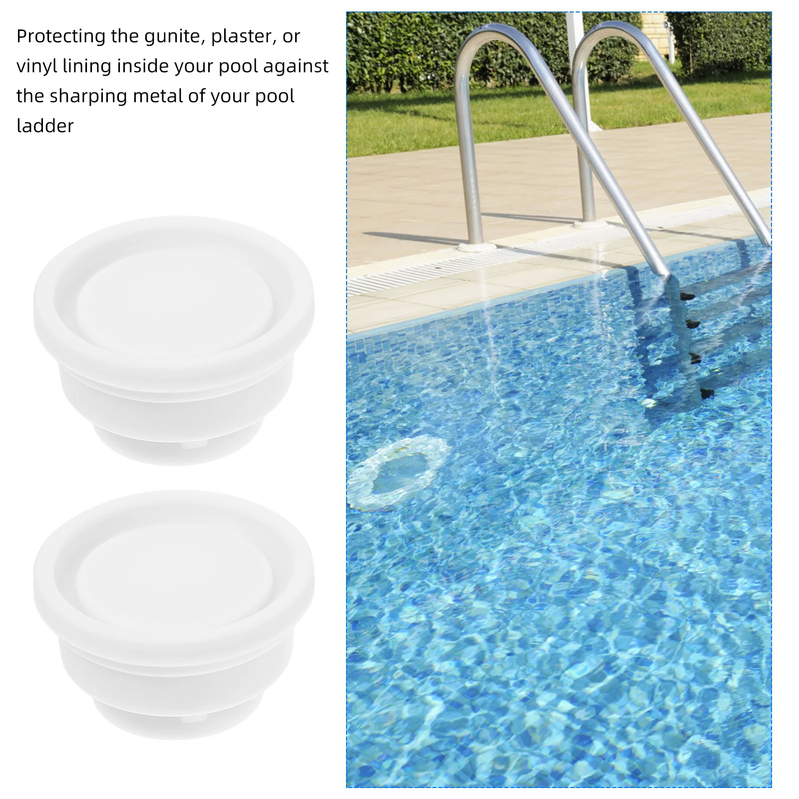 2Pcs Pool Ladder Bumpers Rubber Stopper Convenient Swimming Pool Ladder Plug Caps Easy to Install Rubber Stopper
2Pcs Pool Ladder Bumpers Rubber Stopper Convenient Swimming Pool Ladder Plug Caps Easy to Install Rubber Stopper