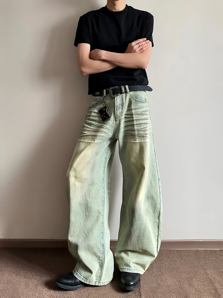 Seenlt Men's Vintage Waed Denim Jeans Knife Straight Leg Casual Trousers Loose Fit Wide Leg Jeans Youth Faion
Seenlt Men's Vintage Waed Denim Jeans Knife Straight Leg Casual Trousers Loose Fit Wide Leg Jeans Youth Faion