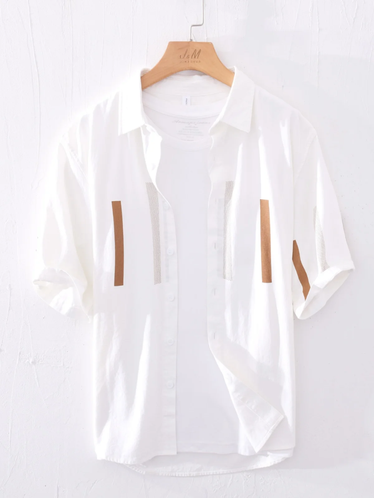 Comfortable Casual Loose Men's Short Sleeve Shirt Breathable Polyester Fiber Summer Fashionable Japanese Style Striped Shirt
Comfortable Casual Loose Men's Short Sleeve Shirt Breathable Polyester Fiber Summer Fashionable Japanese Style Striped Shirt