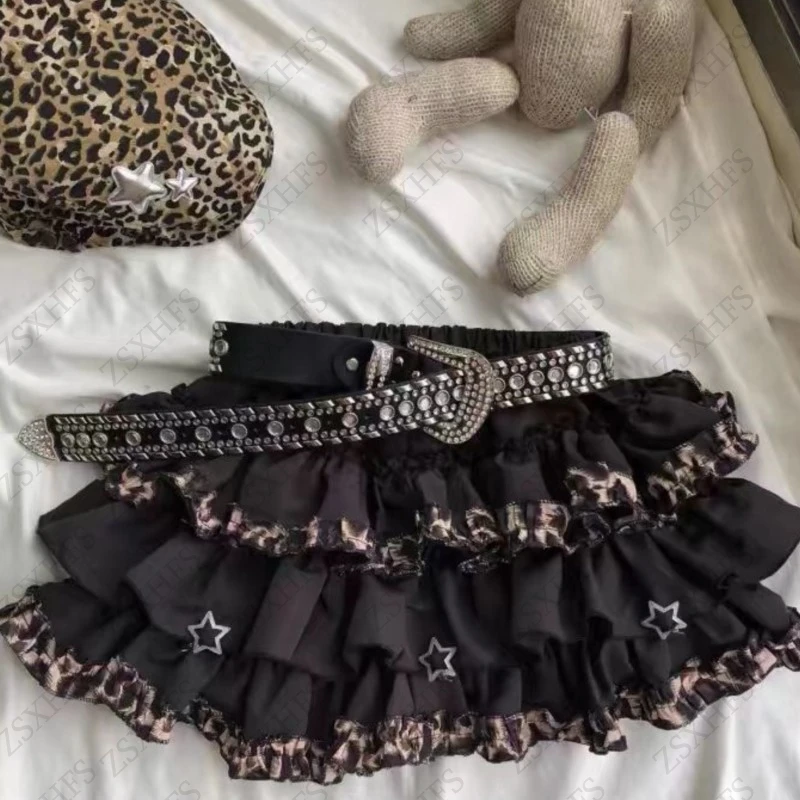 Gothic Skirt Women Clothing Sexy leopard A-Line Vintage Streetwear Sweet Girl Tutu Aesthetic Punk Mini Skrits Grunge Kpop Skirts
Gothic Skirt Women Clothing Sexy leopard A-Line Vintage Streetwear Sweet Girl Tutu Aesthetic Punk Mini Skrits Grunge Kpop Skirts