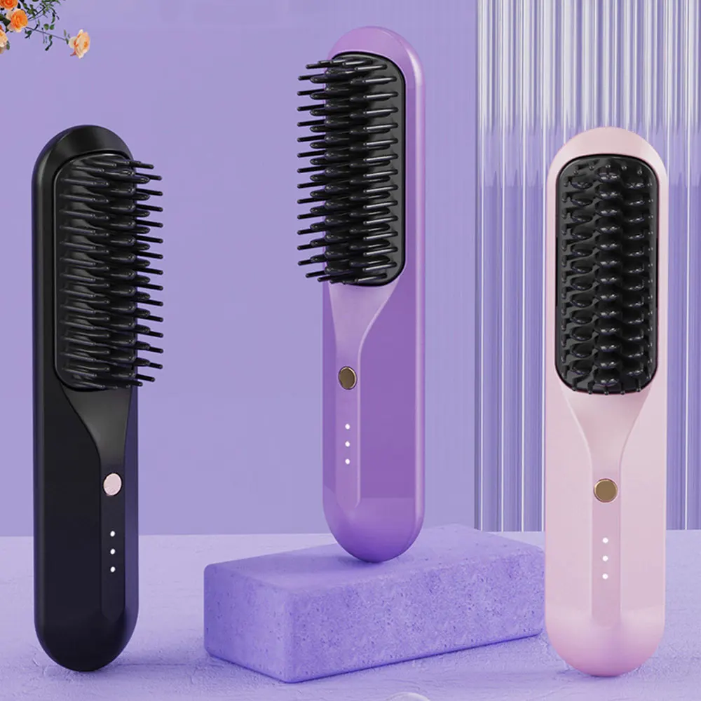 Cordless Electric Hair Brushes Straightener Brush Ionic Heat Comb for Women Travel Portable Dryer and Straightening Brush Styler
Cordless Electric Hair Brushes Straightener Brush Ionic Heat Comb for Women Travel Portable Dryer and Straightening Brush Styler