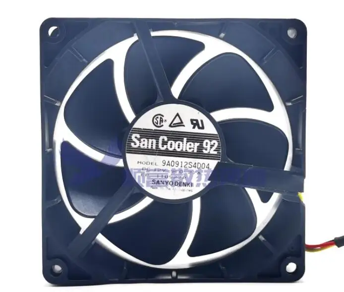 Ltsf For Sanyo Denki 9A0912S4D04 DC 12V 0.27A 90x90x25mm 3-Wire Server Cooling Fan 9cm
Ltsf For Sanyo Denki 9A0912S4D04 DC 12V 0.27A 90x90x25mm 3-Wire Server Cooling Fan 9cm