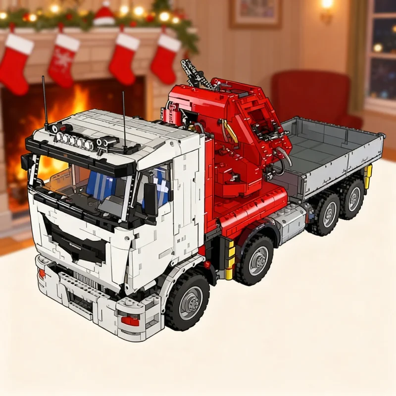 8230 деталей MOC: Техническая модель кран-грузовика, конструктор, развивающая игрушка, сборная модель, рождественский подарок, DIY, образовательная и творческая идея
8230 деталей MOC: Техническая модель кран-грузовика, конструктор, развивающая игрушка, сборная модель, рождественский подарок, DIY, образовательная и творческая идея