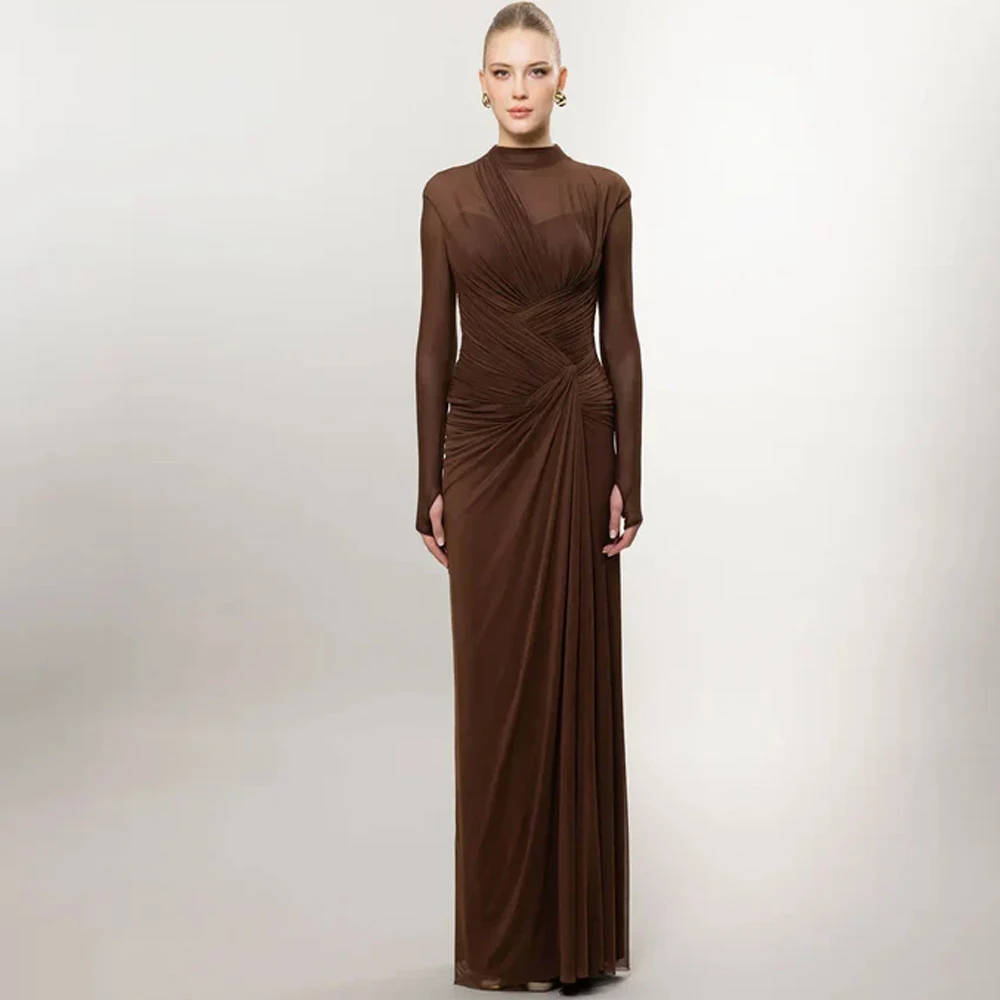 Fashion Jersey O-Neck Evening Dress Exquisite Long Sleeves Customized Homecoming Dresses Modern Mermaid Special Occasion Gowns
Fashion Jersey O-Neck Evening Dress Exquisite Long Sleeves Customized Homecoming Dresses Modern Mermaid Special Occasion Gowns