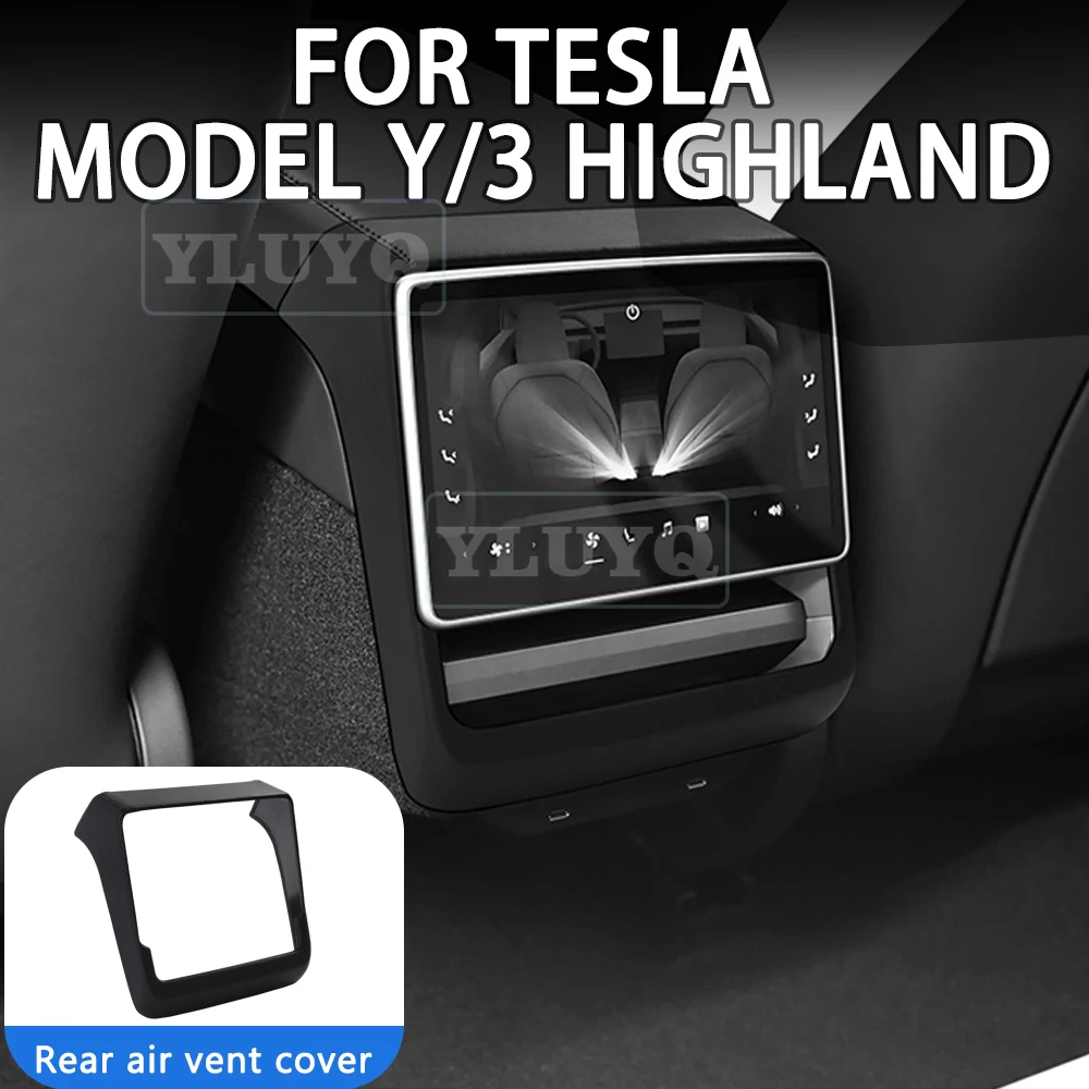 Защитная рамка для заднего экрана Tesla Model Y/3 Highland, кожаная накладка на воздуховод из АБС-пластика, аксессуары для интерьера автомобиля
Защитная рамка для заднего экрана Tesla Model Y/3 Highland, кожаная накладка на воздуховод из АБС-пластика, аксессуары для интерьера автомобиля