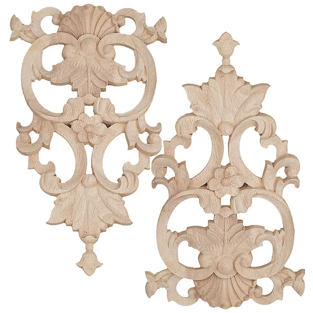 2PCS 30cm Wood Applique European Trim Decorative Decals Door and Table Decorated with Carved DIY Home Decoration Accessories
2PCS 30cm Wood Applique European Trim Decorative Decals Door and Table Decorated with Carved DIY Home Decoration Accessories