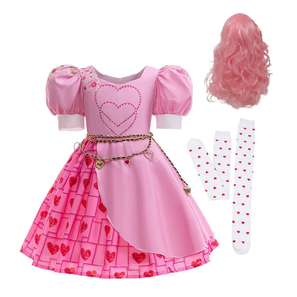 Children's Halloween Christmas Party Movie Same Style Red Queen Cosplay Costume Girls Pink Princess Dresses With Wig Socks
Children's Halloween Christmas Party Movie Same Style Red Queen Cosplay Costume Girls Pink Princess Dresses With Wig Socks