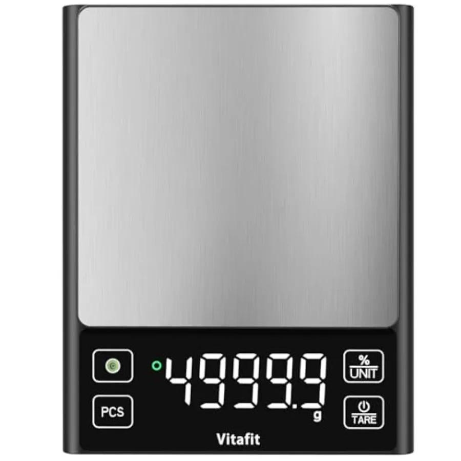 11lb Food Scale, High Accuracy 0.0001lb by Our Professional Factory Since 2001, Digital Kitchen Scale with% Percentage Function
11lb Food Scale, High Accuracy 0.0001lb by Our Professional Factory Since 2001, Digital Kitchen Scale with% Percentage Function